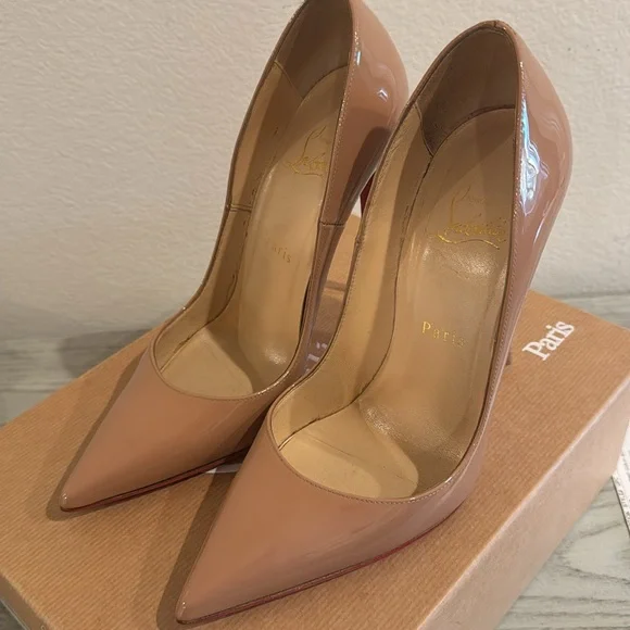 Christian Louboutin So Kate 120 Patent Nude: size 37.5 - Picture 2 of 11